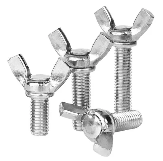 Best Quality DIN Standard M3-M24 Carbon Steel Thumb Wing Bolts with Rounded Wings